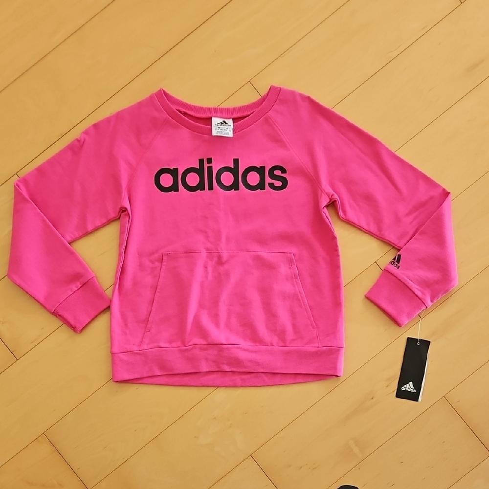 Adidas Kids Bright Pink Hoodie